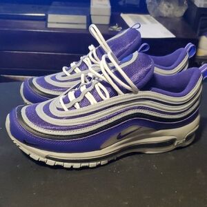 Nike Air Max 97 Purple and White Athletic Shoes